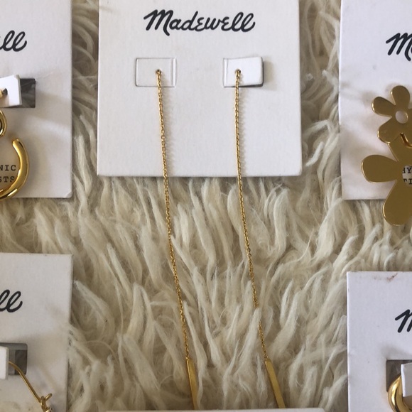 Madewell Jewelry Bundle 6 pairs of earrings NWT - Picture 3 of 9